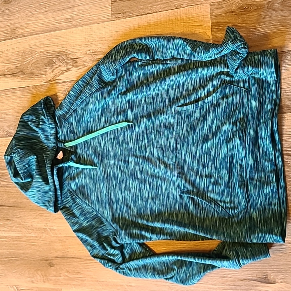 Soybu Teal and Navy Hooded Top